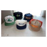 5  miscellaneous seed hats