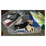 Misc. Items in tote.  Bow ties, Fanny packs, &