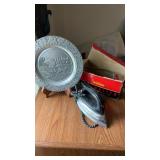 Decorative plate and Sunbeam Iron