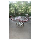 Vintage mikasa pink crystal Walthers glass