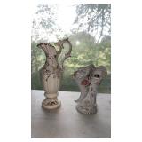 Decorative pitcher and triple vase