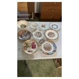 9 misc. Decorative plates & bowls