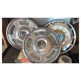 3 Vintage Chevrolet Hubcaps