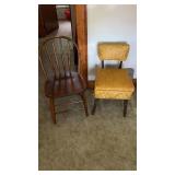 2 chairs.  1 mid-century