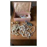 Misc. Group Costume Jewelry, box, and more
