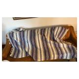 Purple & Gray Mexican Falsa Blanket