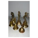 Group of brass bells