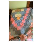 Hand made quilt Approximately 78 x 98?.