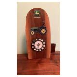 Handmade clock aprox. 13.5"x6.5" John Deere