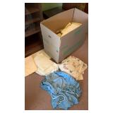 Full size Large box of Miscellanious bed sheets