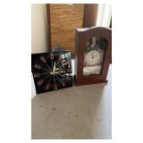 2 clocks.  1 uses a Howard Miller