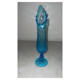 Light blue  swung  vase