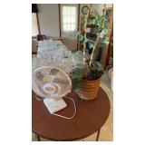 Fake tree & fan untested