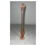 Pink swung glass bud vase