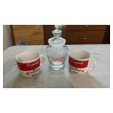 Gold Member Pla Mor Ballroom Jar & 2 Campbell