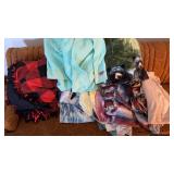 Misc. Group of blankets and throws