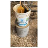 Metal trash can, bucket, and more