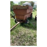 David Bradley Grain Wagon with wood wheels.