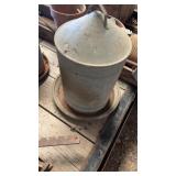 Galvanized Bird water containers aprox 15ï¿½ bottom