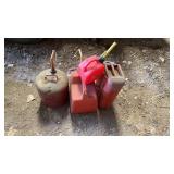 4 Gas Cans 2 are Metal