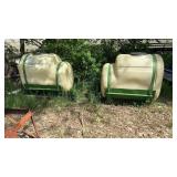 Saddle Tanks on Frame.  Both 200 gallon tanks.