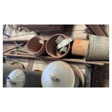 Long Tray, bucket, pots, & more