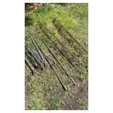 Group of Old metal railing