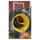 2 DMI Duals 18.4-38 with clamps.  Used as is