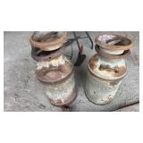 2 milk cans