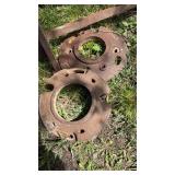 2 wheel weights.  Used as is