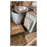 Galvanized Bucket, Power Box & more