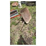 Metal wheel barrow.  Used as is