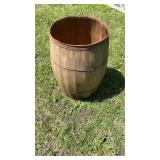 Old wood barrel