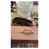 Metal toolbox , hardware and more