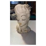 Vintage, glamour girl, USA head vase