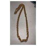 Napier chunky gold tone necklace
