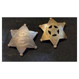 2 brass badges