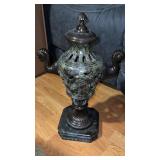 Mainland smith bronze colored, decorative urn, 21
