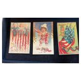 3 vintage patriotic cards