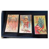 3 vintage patriotic cards