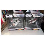 2 New in box Star Wars, hot wheels, starships,