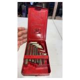 Vintage Snap-On 11 Piece Metric Hex Key Set, 1 is
