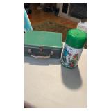 Metal lunch box and sesame Street thermos