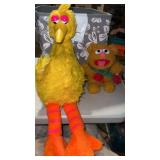 Talking Vintage 1980 big bird, plush toy Sesame