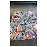 Vintage Antique Hand Made Crazy Quilt, Approx