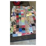 Vintage Patchwork Quilt , Approx 70x84