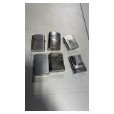 6 Vintage Cigarette Lighters, TAC, Ronson, Bowers