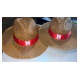 2 Nebraska baseball hats