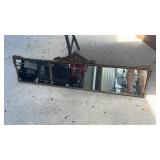 Antique decorative mirror etched flowers,