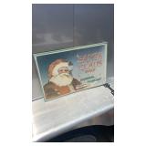 Advertising metal sign, Santa Claus soap,
